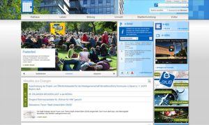 Erlangen: Optisch modernisierter Web-Auftritt.