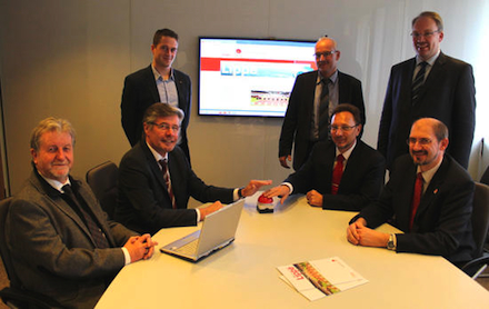 Bei der Präsentation des neuen Internet-Auftritts des Kreises Lippe.