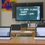 Die Samsung Smart School Solution ermöglicht die interaktive Gestaltung des Unterrichts.