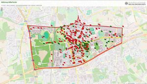 Ihre Vorstellungen für den Recklinghausener Stadtteil Hillerheide haben die Bürger auf der Wikimap Hillerheide markiert.