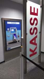 Neuer Kassenautomat GEA-R von CSG Systems in Mönchengladbach im Einsatz.