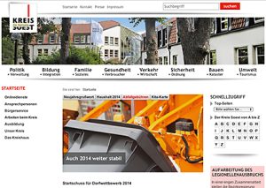 Die Website zum Kreis Soest ist übersichtlich gestaltet und allgemein verständlich.