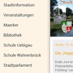 Die Stadt Uebigau-Wahrenbrück informiert auch mobil.