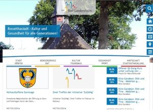 Auch mit Responsive Design ist die erneuerte Website der Stadt Bad Gandersheim ausgestattet.