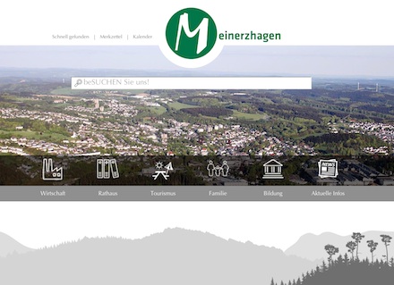 Die Stadt Meinerzhagen präsentiert sich mit neuer Website.
