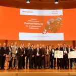 Preisverleihung auf dem Zukunftskongress: Fünf Sieger in vier Kategorien gab es beim diesjährigen E-Government-Wettbewerb von BearingPoint und Cisco.