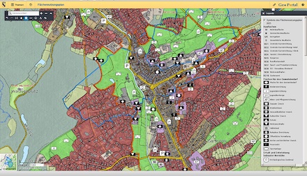 Im Baden-Badener Geodatenportal lässt sich nicht nur der Flächennutzungsplan einsehen.