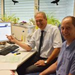 Volker Barrmeyer (l.) und Peter Diekmann freuen sich über das neue Tool