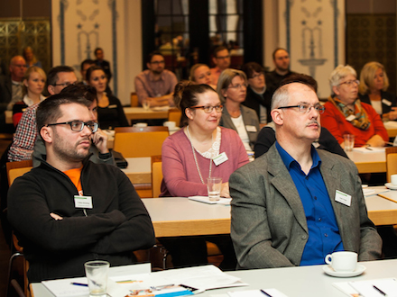 Die Besucher konnten beim 10. Infotag E-Government zwischen den Standorten Hannover und Frankfurt wählen.