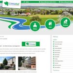 Ganz in grün und blau: Das Wappen der Gemeinde Lossatal hat die Farbgebung der Website beeinflusst.