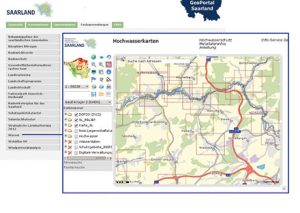 Fachanwendungen im Geoportal-Saarland.