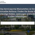 Die Stadt Rheinstetten präsentiert ihr neues Bürgerserviceportal.
