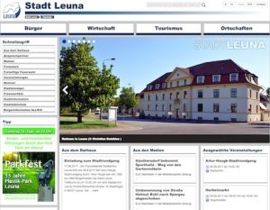 Die neue Website der Stadt Leuna ist seit August online.