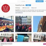 Bildkräftig zeigt sich die Stadt Frankfurt am Main jetzt bei Instagram.