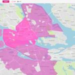 Das Dashboard von EasyPark zeigt die durchschnittliche Dauer der Parkplatzsuche zu bestimmten Zeiten in einer Stadt an.