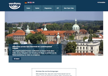 Offene Daten stellt die Stadt Potsdam der Öffentlichkeit jetzt im Open-Data-Portal zur Verfügung.