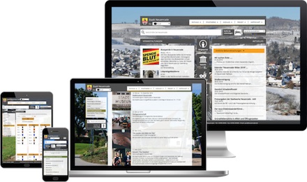 Die Stadt Neuenrade präsentiert ihre neue responsive Website.