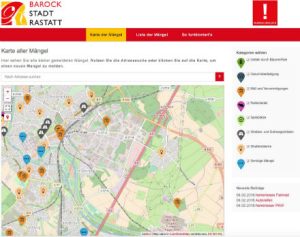 In Rastatt können Mängel jetzt online gemeldet werden.