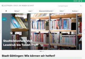 Web-Auftritt der Stadt Göttingen ist jetzt optisch und technisch auf dem neuesten Stand.