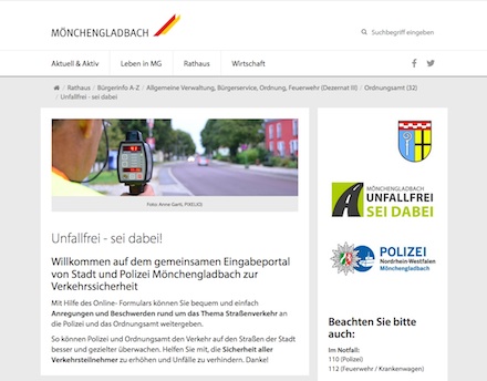Mönchengladbach: Um den Kontakt zu den Behörden zu erleichtern