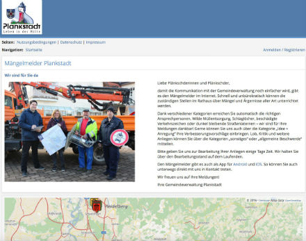 Plankstadt startet Anliegen-Management-System im Web.