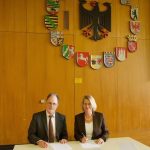 Unterzeichnung der Kooperationsvereinbarung zwischen der Universität Speyer und der Metropolregion Rhein-Neckar.