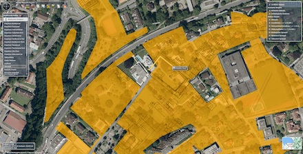 Das römische Brigantium im digitalen Stadtplan.