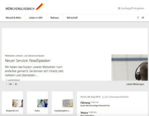 Mönchengladbach verbessert Barrierefreiheit des städtischen Internet-Auftritts.