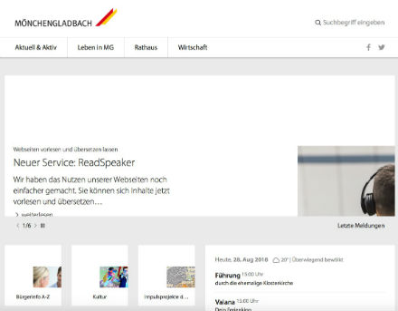 Mönchengladbach verbessert Barrierefreiheit des städtischen Internet-Auftritts.