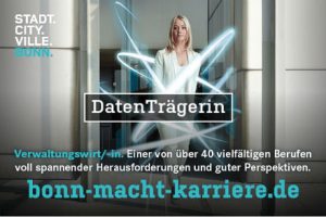 Die Stadtverwaltung Bonn wirbt um neue Mitarbeiter.