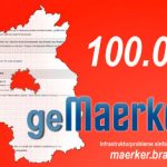 Maerker Brandenburg: 100.000-ster Hinweis auf der Plattform eingegangen.