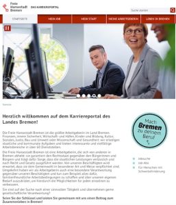 Das neues Karriereportal der Bremer Verwaltung listet alle Stellenangebote aus Bremen