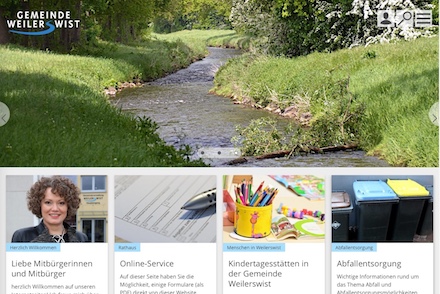 Neu gestaltet ist die Website von Weilerswist.