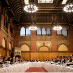 Gemeinsame Kabinettssitzung der Regierungen von Schleswig-Holstein und Hamburg im Lübecker Rathaus.