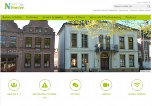 Stadt Norden hat ihre Website grundlegend überarbeitet.