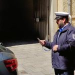 Smartphone-Einsatz bei der Verkehrsüberwachung in München.