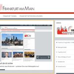 Das neue Design des Web-Auftritts von Frankfurt am Main.