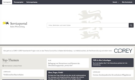 Auf service-bw wurde ein universaler Online-Prozess freigeschaltet.