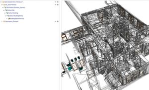 Ein Eindruck von Building Information Modeling am Monitor.