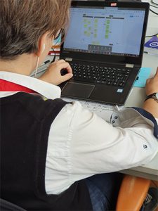 Beispielhafte Umsetzung des Meetingboards (Erläuterung für die Webinar-Teilnehmer wie das Board funktioniert) während eines Online-Meetings.