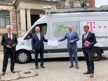 Feierliche Unterzeichnung des Digitalpakts Sachsen-Anhalt in Magdeburg.