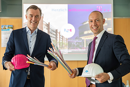 Um Glasfaser-Internet nach Münster zu bringen