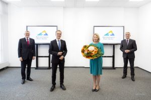 Staffelübergabe an der Spitze der Metropolregion Rhein-Neckar: Peter Johann übernimmt die Geschäftsführung von Christine Brockmann.