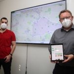 Stefan Menze (l.) und Thomas Westhoff vom Geodaten-Management der Kreisverwaltung Borken haben den GeoDatenAtlas weiter entwickelt.