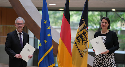 Das neue Führungsduo der Cybersicherheitsagentur Baden-Württemberg