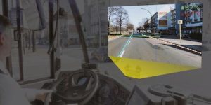 Bus liefert im Einsatz Daten für aktuelle Straßenkarten an die Stadt.