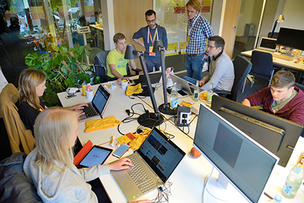Beim Münsterhack entwickeln Teams erste digitale Lösungsansätze. DIGIFARM.MS will diese Projekte anschließend umsetzen.