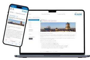 Das RIS der Stadt Kleve wurde optisch an die kommunale Website angepasst.