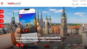 Die neue Website der Stadt Halle (Saale) orientiert sich an dem Grundsatz „Mit drei Klicks zum Ziel“.