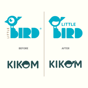 Logo von Little Bird und Instikom alt und neu